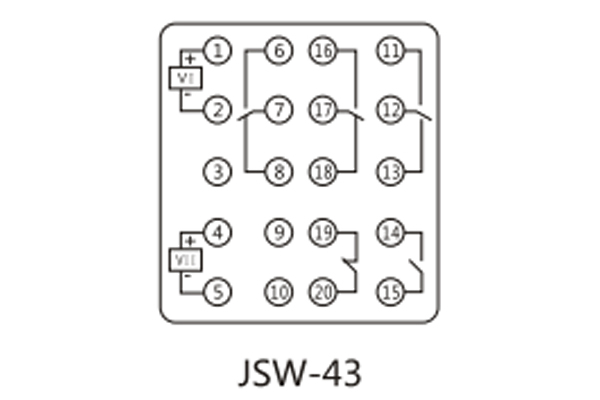 JSW-43接線圖 JSW-43接線圖